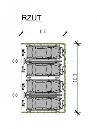 Zewnętrzne Automaty Parkingowe  - rzut - 2